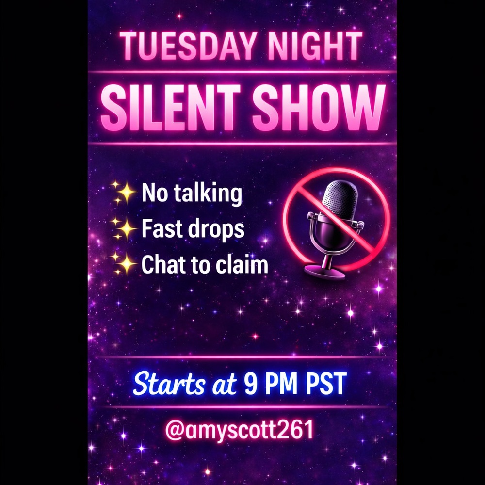 Tuesday Night Silent Show No Theme. Send me items